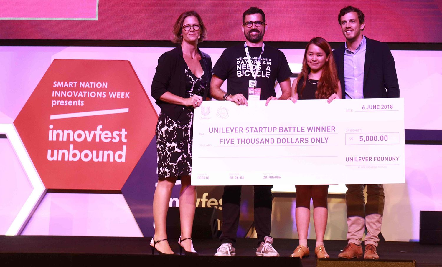 Pencil and Vase win Unilever Foundry Startup Battle 2018